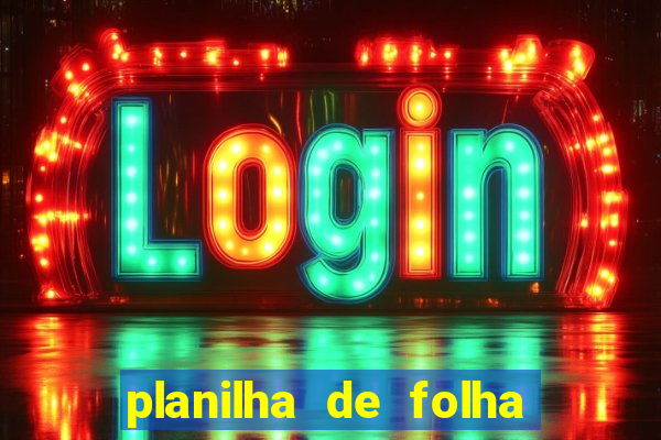 planilha de folha de pagamento